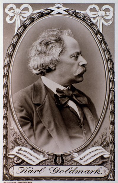 Portrét Karoly Goldmark (nebo Karla) (1830-1915) maďarského skladatele Fotografie. 19. století. Bologna, civilo Museo Museo od Unknown photographer