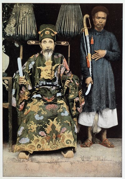 Portrét Kinh Luoca (místokrále) z Tonkinu, konec 19. století. od Unknown photographer