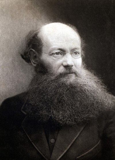 Portrét prince Petra (Piotra) Aleksejeviče Kropotkina (1842-1921), ruského revolucionáře a anarchisty. od Unknown photographer