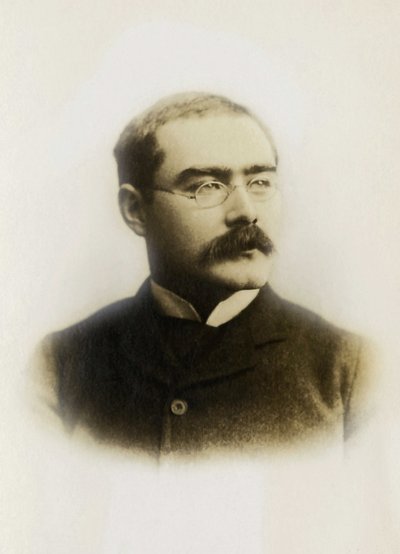 Portrét Rudyarda Kiplinga (1865-1936), anglického spisovatele. od Unknown photographer