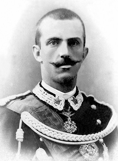 Portrét Viktora Emmanuela III Itálie (Victor-Emmanuel) (Vittorio Emanuele) (1869-1947), krále Itálie od roku 1900 až do své abdikace v roce 1946. od Unknown photographer