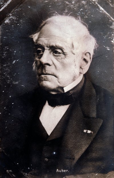 Portrét anglického skladatele Daniela Francoise Esprita Aubera (1782-1871) Fotografie. 19. století. Milan, knihovna konzervatoře od Unknown photographer