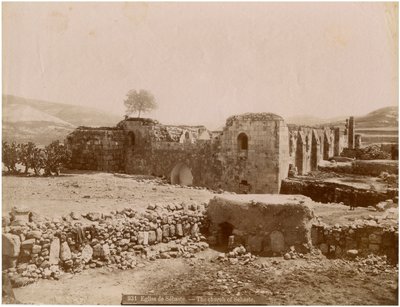 Ruiny kostela Holy Forty Martyrs Church, Sebaste (Sivas), Turecko, cca 1890 od Unknown photographer
