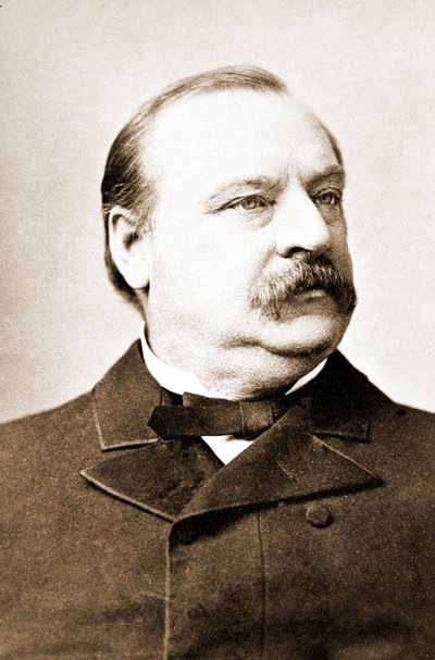 Stephen Crover Cleveland (1837-1908), prezident Spojených států amerických. od Unknown photographer