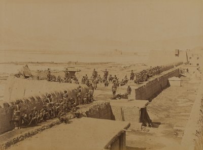 Strongpoint, Kábul 1879 (černobílá fotografie) od Unknown photographer