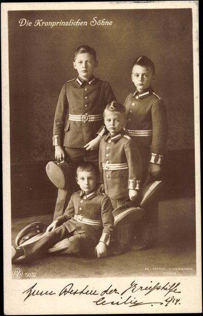 Synové korunní princezny, Prusko, NPG 5032 od Unknown photographer