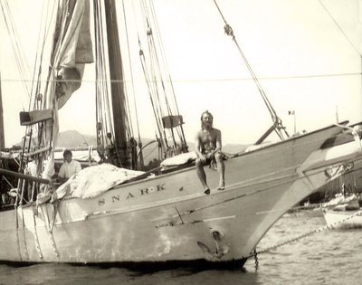 „Člověk z přírody“ na palubě „Snark“ v jižních mořích (černobílá fotografie) od Unknown photographer