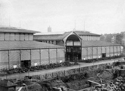 Centrální trh v Paříži (pavilony Balard), konec 19. století od Unknown photographer