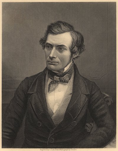 Thomas Graham (1805-1869), skotský chemik, který položil základy fyzikální chemie, asi 1860 (rytina) od Unknown photographer