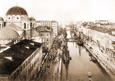 Pohled na město Terst na konci 19. století. od Unknown photographer