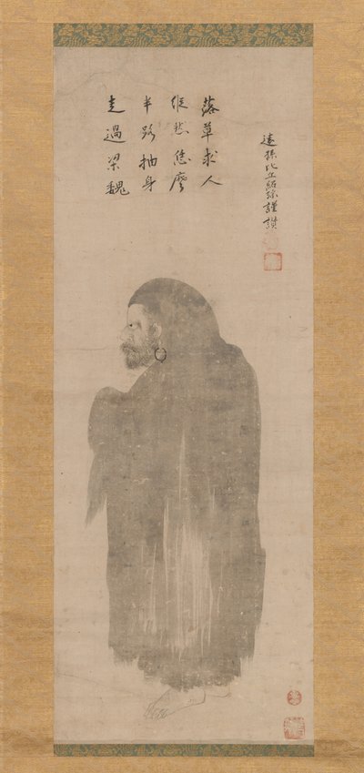 Bodhidharma, konec 16.-začátek 17. století. od Unkoku Tōgan