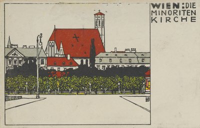 Vídeň: Minoritská církev Vídeň: Minoritská církev, 1908. od Urban Janke