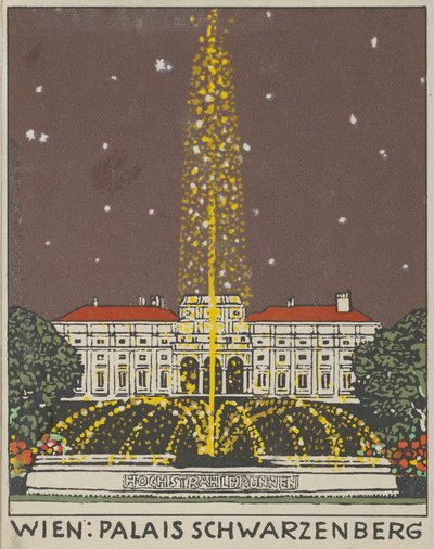 Vídeň: Palais Schwarzenberg, 1908. od Urban Janke.