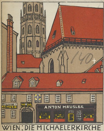 Vídeň: Kostel svatého Michaela Wien: Die Michaelerkirche, 1908. od Urban Janke