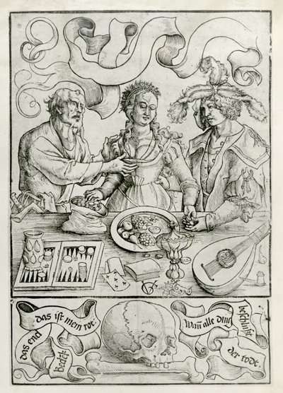 Žoldnéřská láska, asi 1511 (dřevoryt) od Urs (1485 1528) Graf