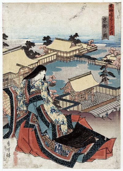 Ilustrace Ito, Pohled na Ito od Utagawa (1786-1865) Kunisada