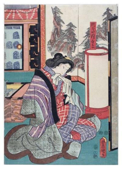 Shiraito z Hashimotoya od Utagawa (1786-1865) Kunisada