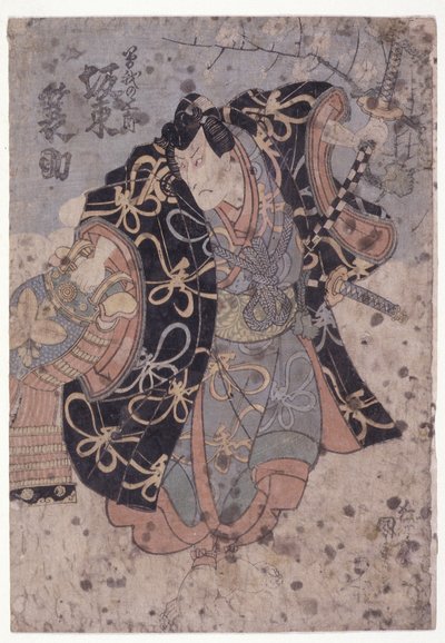 Kapela? Minosuke v roli Soga Gora? (barevný dřevotisk) od Utagawa (1786 1865) Kunisada