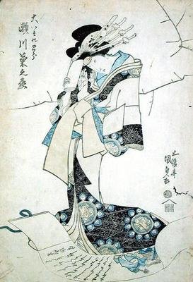 Portrét dámy (dřevořez) od Utagawa Kunisada