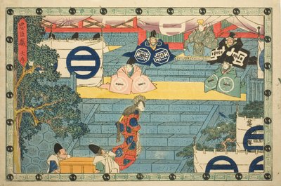 Akt 1 (Daijo), ze série "Pomsta věrných zadržovatelů (Chushingura)" od Utagawa Hiroshige
