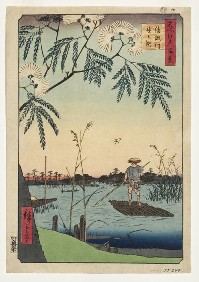 Ayase River and Kanegafuchi, 1857 (woodblock) od Utagawa Hiroshige