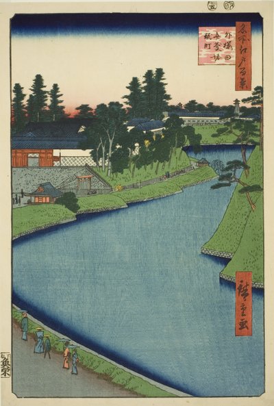 Benkei More od Soto-Sakurady a Koji-cho (mimo Sakuradu Benkei-bori Koji-cho), ze série ``Výhledy Ridge dre d Fa net s Pohledy na Edo (Sto slavných pohledů na Edo)
