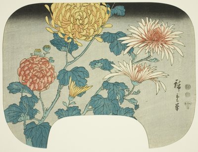 Chryzantémy od Utagawa Hiroshige