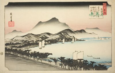 C nosit hayashi na not match (ne odpovídat Seiran), ze série te od Utagawa Hiroshige