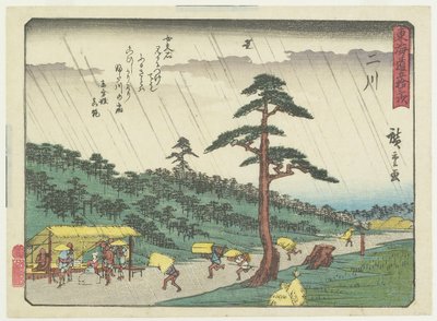 Futakawa, 1837-1844 od Utagawa Hiroshige
