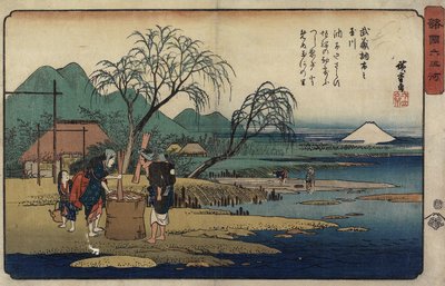 Klenot řeky Cho_fu v provincii Musaši, 1835-1837 od Utagawa Hiroshige