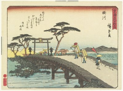 Kakegawa, 1837-1844 od Utagawa Hiroshige