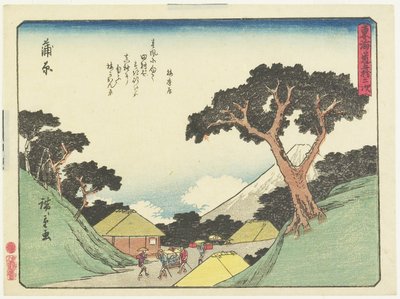 Kambara, 1837-1844 od Utagawa Hiroshige