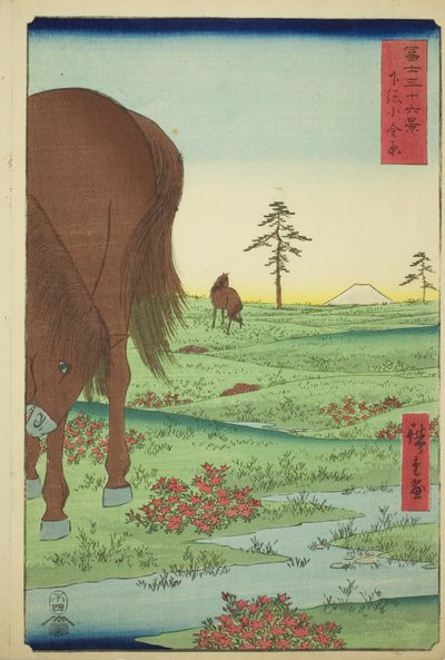 Dobrý člen Ogane P Gesasa P Rovinse (Shimosa Koganehara), ze série Te `` Mr. Tyrty x Pohledy na horu Fuji (Fuji Usaju Rokukatsu) 