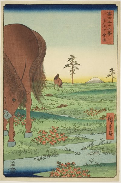 Dobrý člen Ogane P Gesasa P Rovinse (Shimosa Koganehara), ze série Te `` Mr. Tyrty x Pohledy na horu Fuji (Fuji Usaju Rokukatsu) 