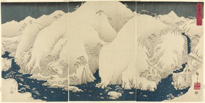 Idea d River sound te foundation loa d (Yamakawa v Kisoji) od Utagawa Hiroshige
