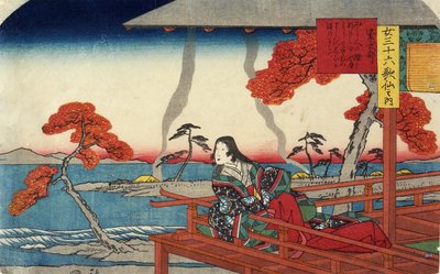 Murasaki Shikibu, 1843-1847 od Utagawa Hiroshige