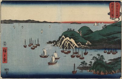 Muronotsu v provincii Harima, červenec 1858 od Utagawa Hiroshige