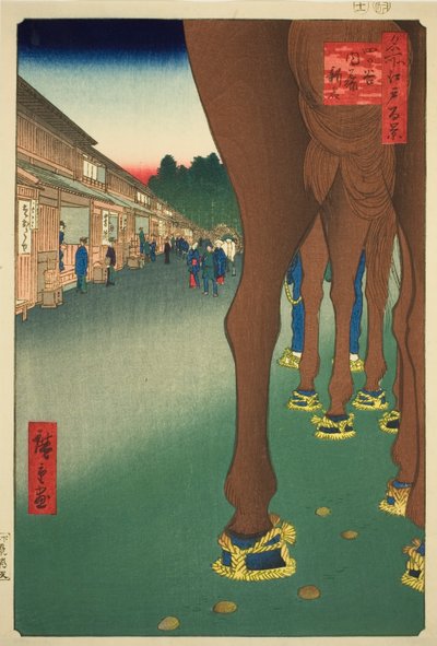 Yotsuya Toshinjuku At Yotsuya Toshinjuku, ze seriálu)” od Utagawa Hiroshige