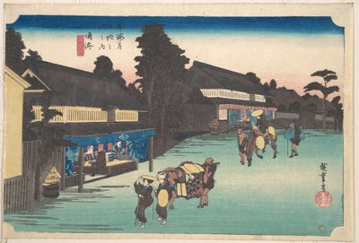 Narumi, proslulé arimatské šibori od Utagawa Hiroshige