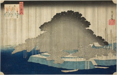 noční linie karasaki (karasaki no yau), ze série s ``osmé ws omi (domov omihakei)