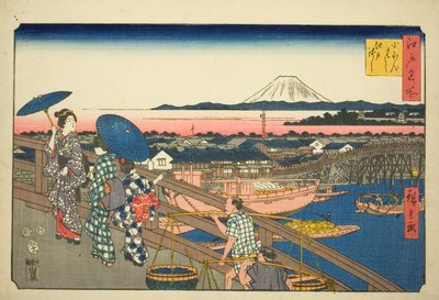 Japan B Ridge a Edo B Ridge (Nihonbashi Edobashi), ze seriálu ``Fa more pa back člen Edo (slavné místo Edo)
