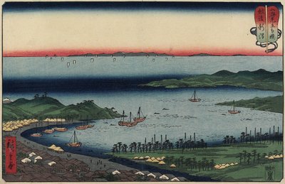 Niigata v provincii Echigo, srpen 1858 od Utagawa Hiroshige