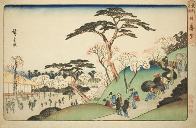 Nippori, ze série „Slavná místa ve východním hlavním městě (Toto meisho)“ od Utagawa Hiroshige