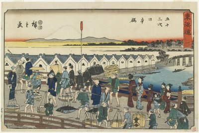 z. 1: Nihonbashi, 1847-1852 od Utagawa Hiroshige