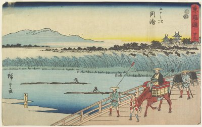 z. 39 Okazaki, 1847-1852 od Utagawa Hiroshige