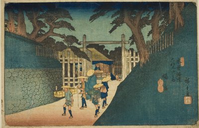 z. 38: Fukušima, ze série "Šestý devět Tekisokaido" od Utagawa Hiroshige