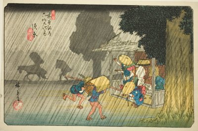 z. 40: Suhara, ze série ``Shi xty-devět S taion of te kisokaido