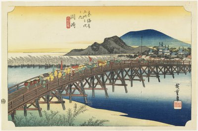 Zdůvodnění Okazaki-Yahagiho B, c. 1833 od Utagawa Hiroshige