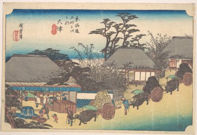 Ócu, čajovna Soii od Utagawa Hiroshige