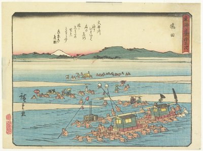 Šimada, 1837-1844 od Utagawa Hiroshige